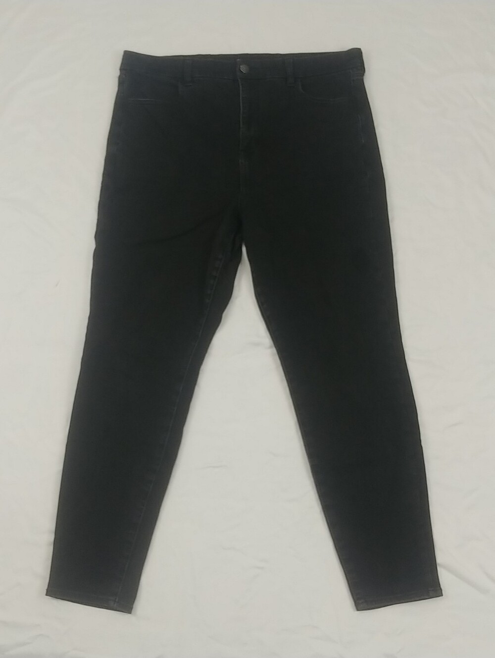 American Eagle Skinny Dream Jean Women 16 High Rise Black 5 Pocket Goth Emo Punk